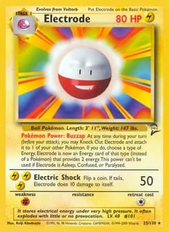 Electrode card in English