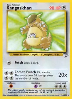 Kangaskhan card in English