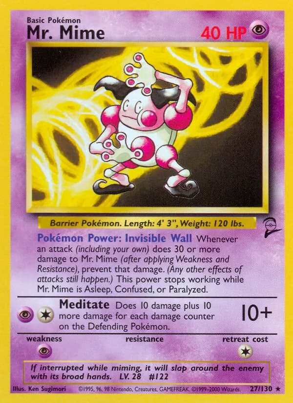 Mr. Mime card in English