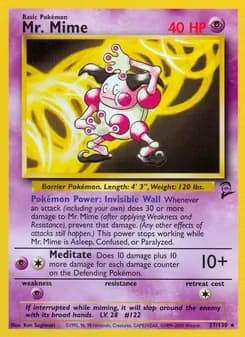 Mr. Mime card in English