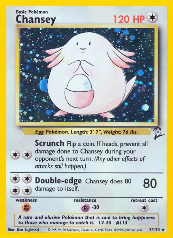 Chansey card in English