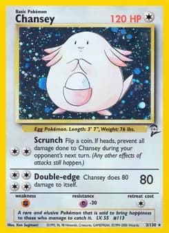 Chansey card in English