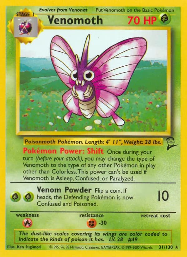 Venomoth card in English