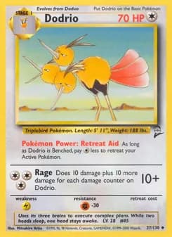 Dodrio card in English
