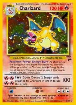 Charizard card in English