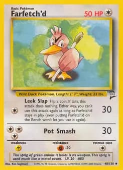 Farfetch'd card in English