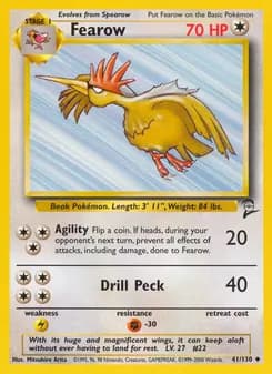 Fearow card in English
