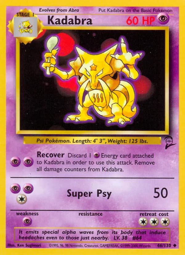 Kadabra card in English