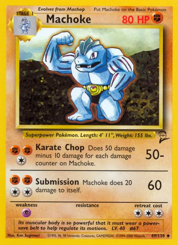 Machoke card in English