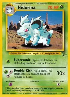 Nidorina card in English