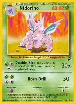 Nidorino card in English