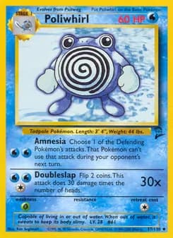 Poliwhirl card in English