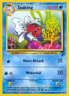 Seaking card in English