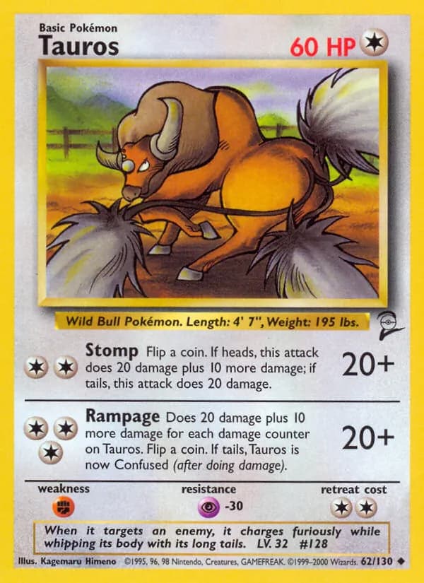 Tauros card in English