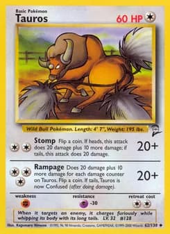 Tauros card in English