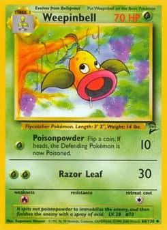 Weepinbell card in English