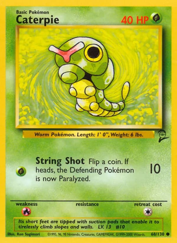 Caterpie card in English