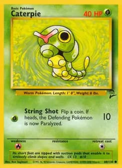 Caterpie card in English