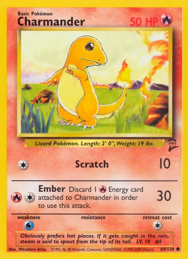 Charmander card in English