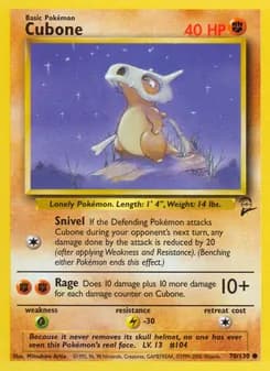 Cubone card in English