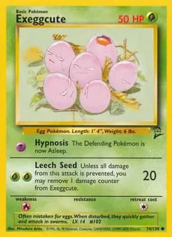 Exeggcute card in English
