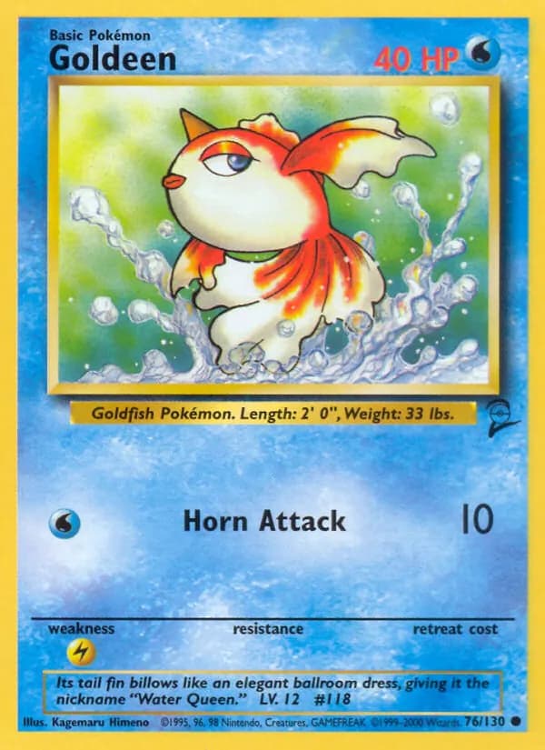 Goldeen card in English