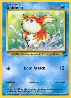 Goldeen card in English