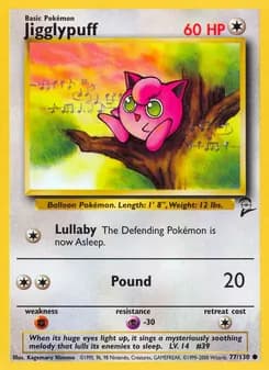 Jigglypuff card in English