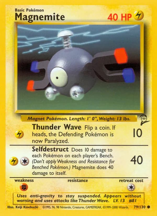 Magnemite card in English
