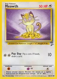 Meowth card in English