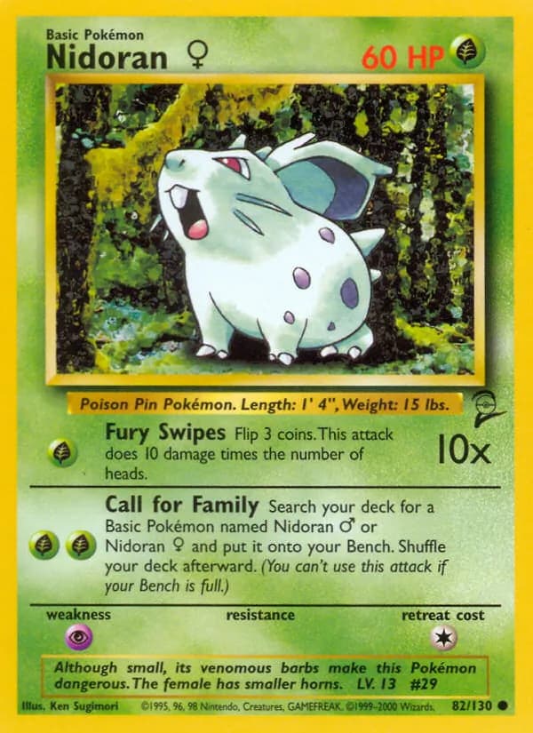 Nidoran♀ card in English