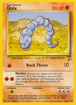 Onix card in English