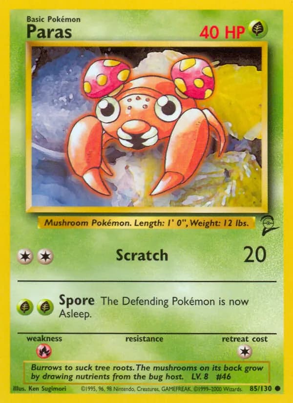 Paras card in English