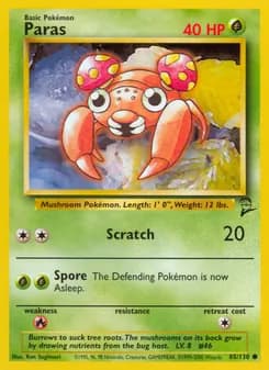 Paras card in English