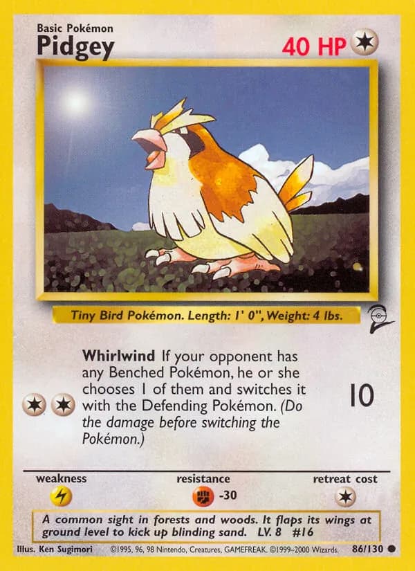Pidgey card in English