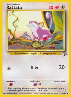 Rattata card in English