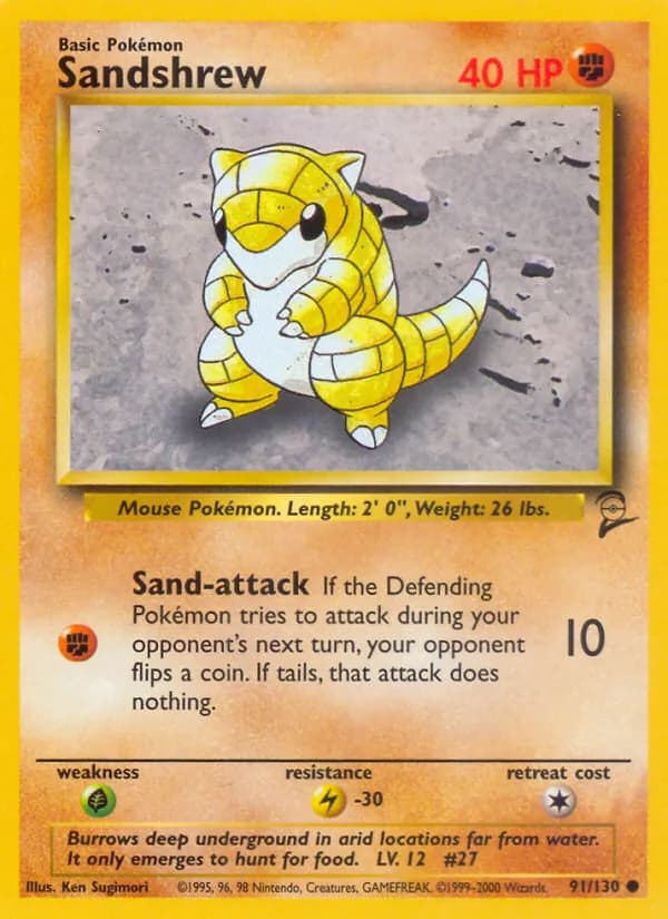 Sandshrew card in English