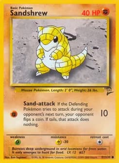 Sandshrew card in English