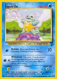 Squirtle card in English
