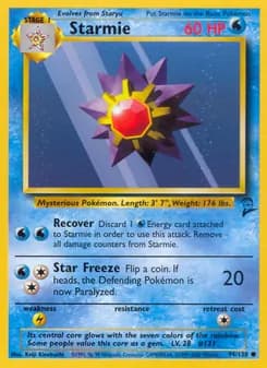 Starmie card in English