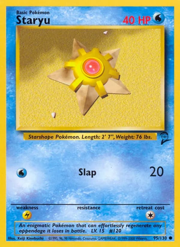 Staryu card in English