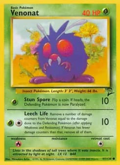 Venonat card in English