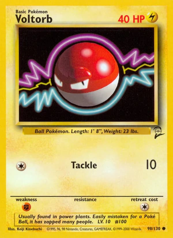 Voltorb card in English