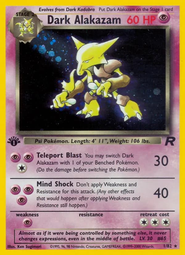 Dark Alakazam card in English