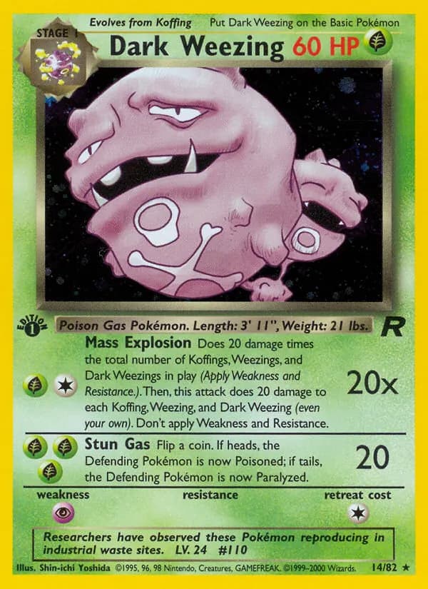Dark Weezing card in English