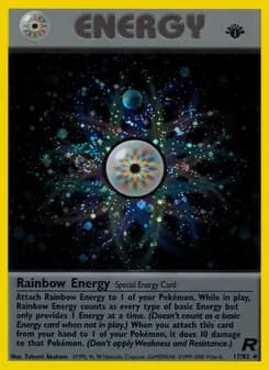 Rainbow Energy card in English
