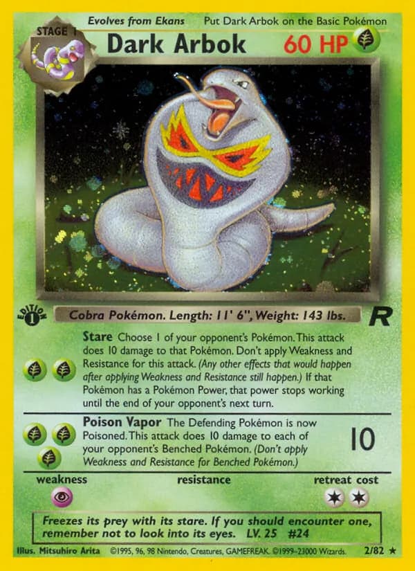 Dark Arbok card in English