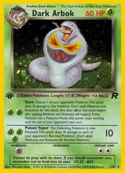 Dark Arbok card in English