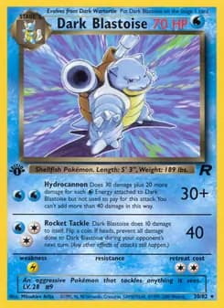 Dark Blastoise card in English