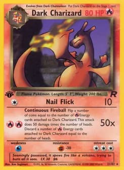 Dark Charizard card in English